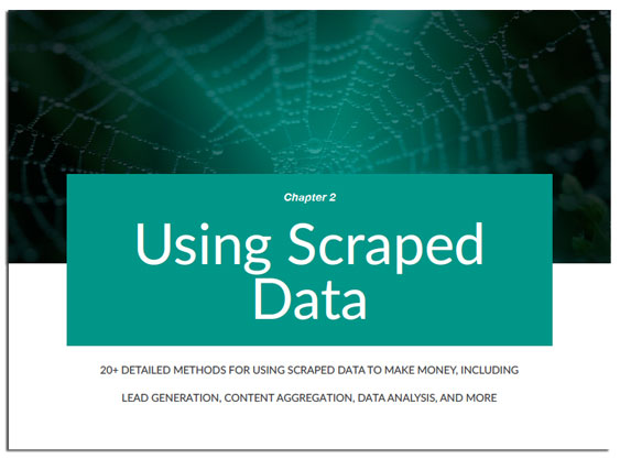 Chapter 2 of Web Scraping Secrets Exposed, Using Scraped Data